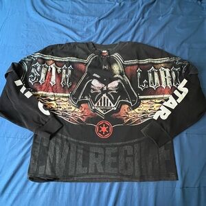 Civilregime Star Wars Black Sweatshirt with Red and White Tag Graphics